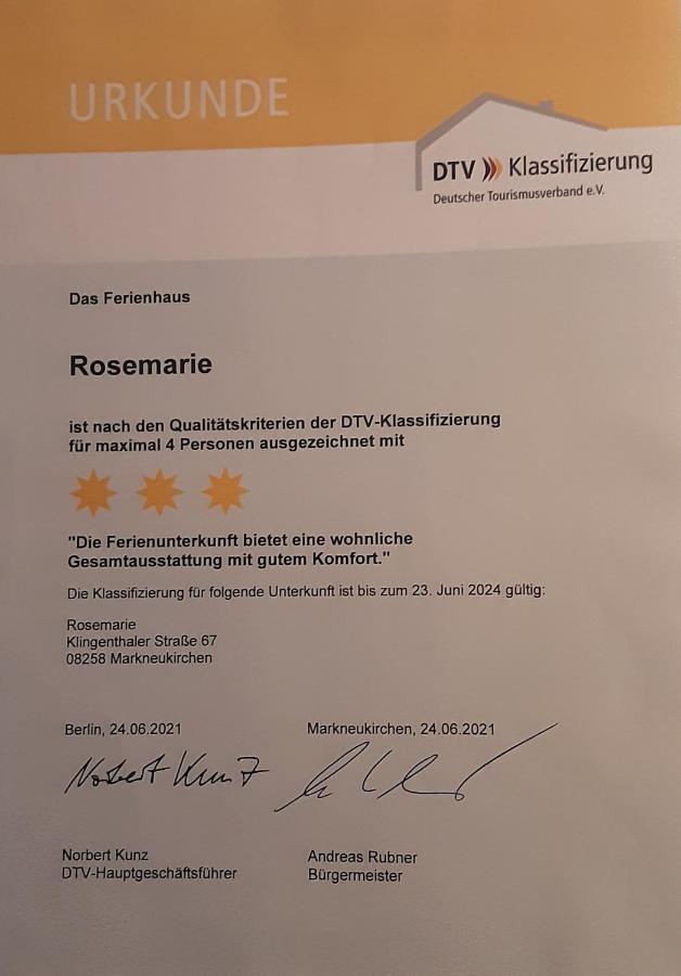 Ferienhaus Rosemarie Erlbach Vogtland Экстерьер фото